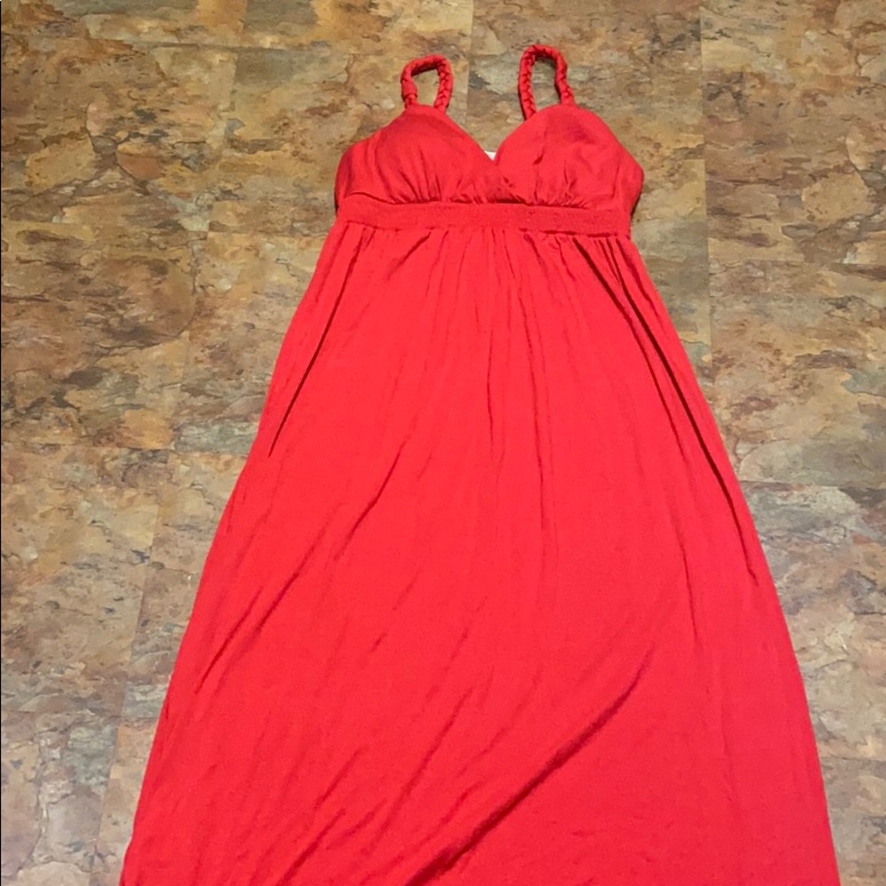 Red maxi dress XL/15-17